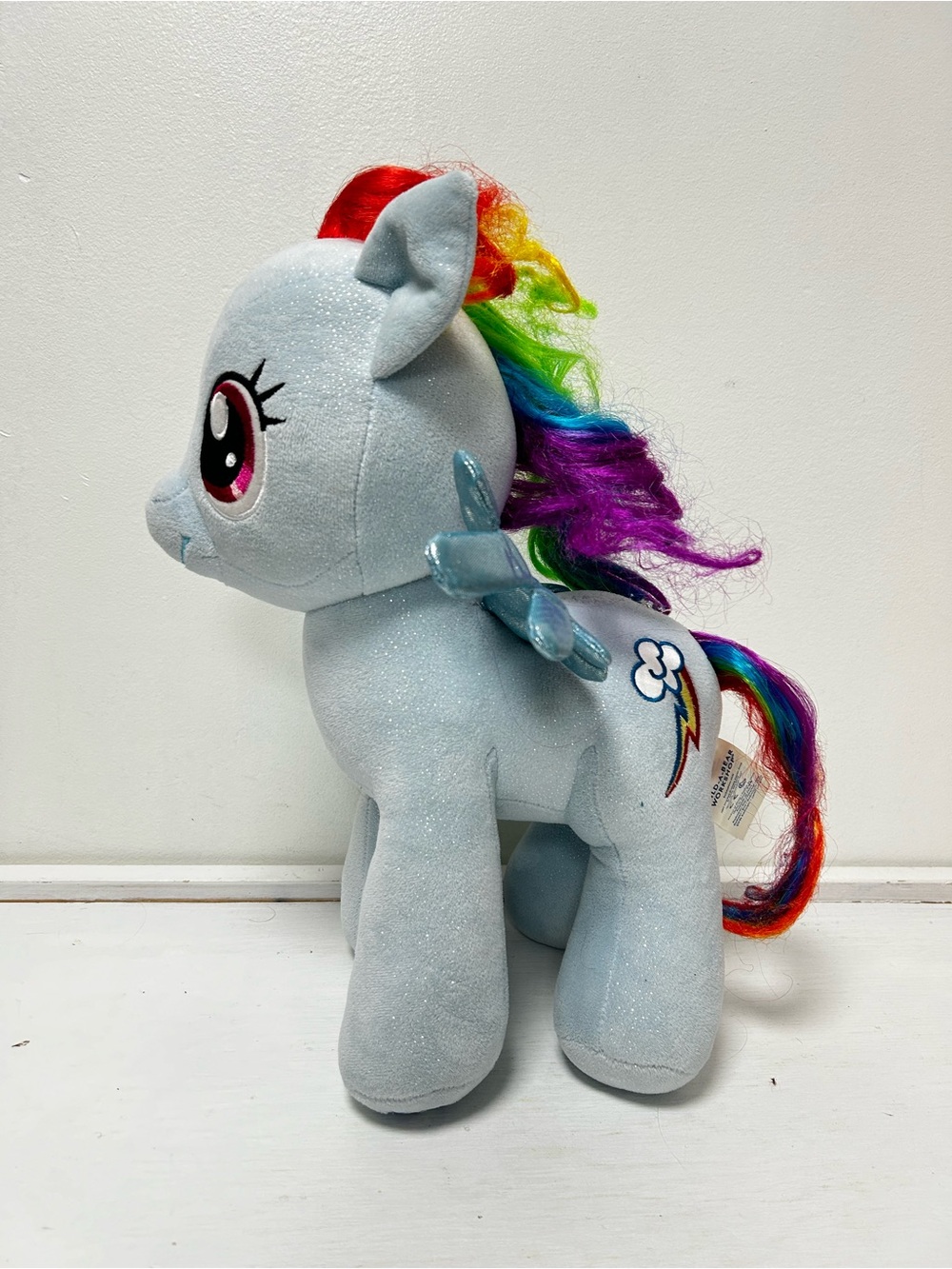 Build-A-Bear My Little Pony Rainbow Dash Sparkle Pegasus Plush 16”